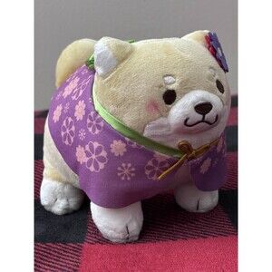2014 Faithful Mochishiba Shiba Inu Tan 5th Anniversary Kimono Standing Plush 5"